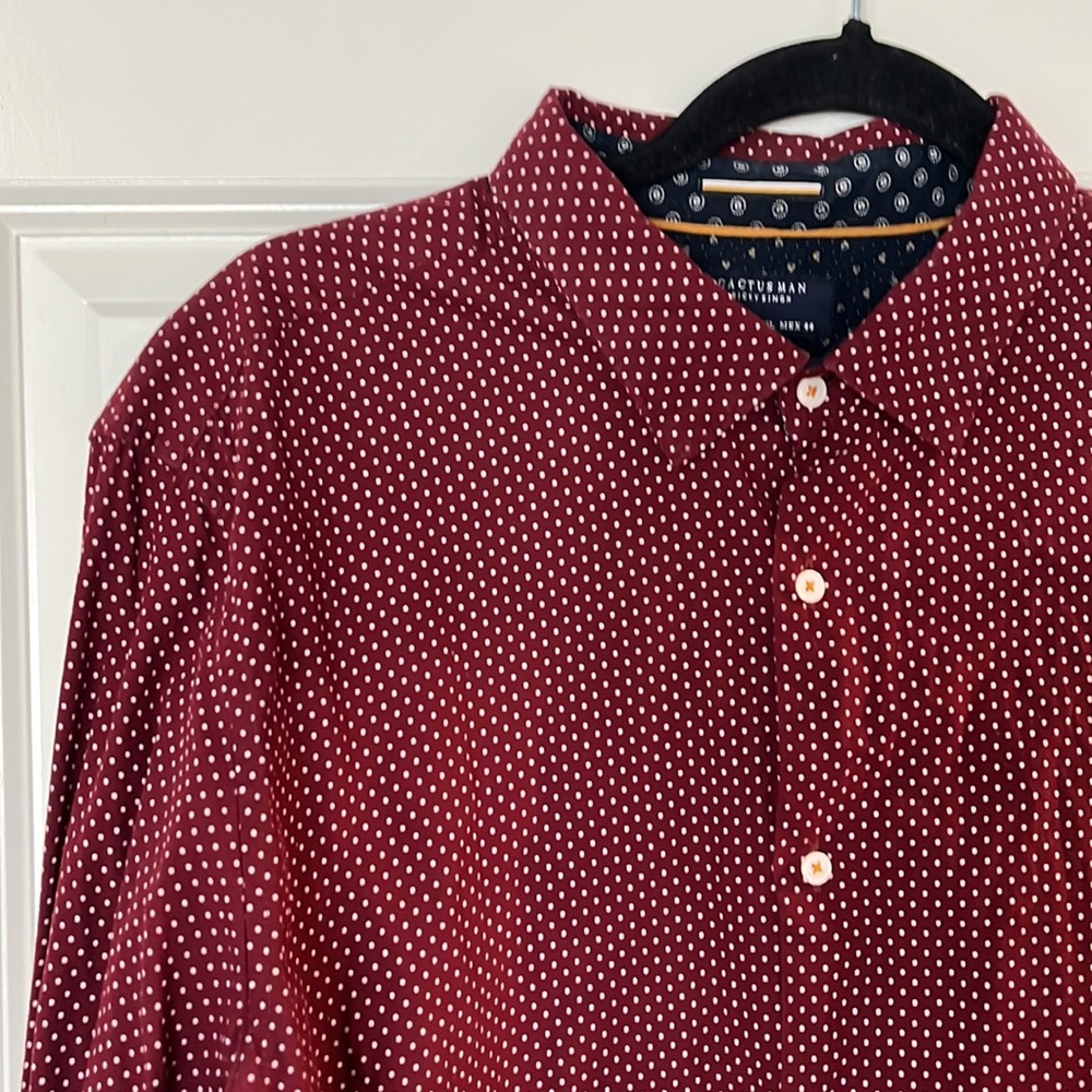 Cactus man button down mens shirt